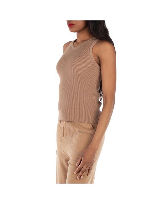 Max Mara Brown Camel Amburgo Tank Top