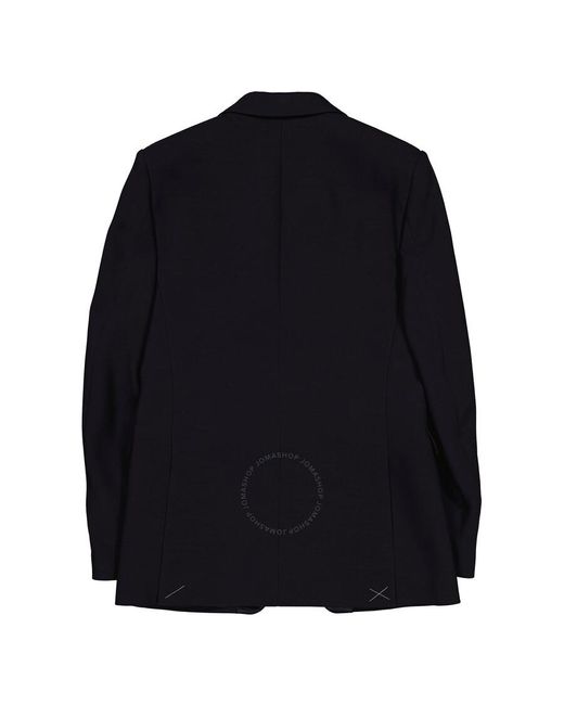 Burberry Black Wool Silk Blend English Fit Tailored Blazer Jacket for men