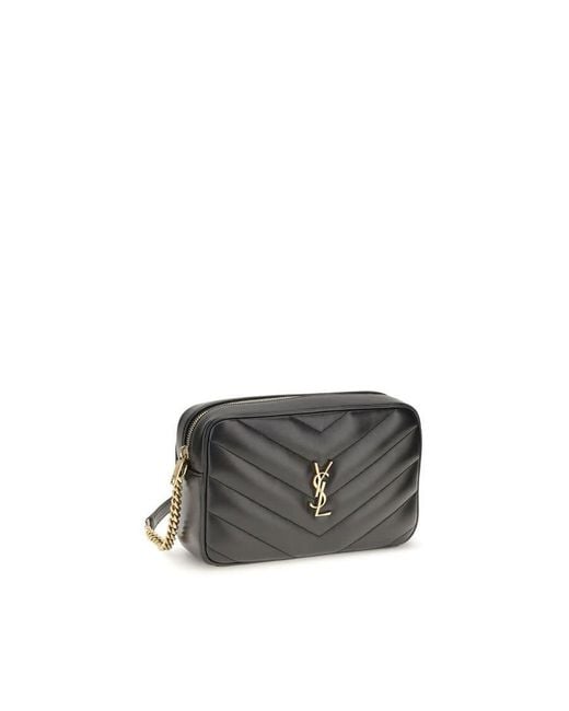 Saint Laurent Gray Loulou Crossbody Bag