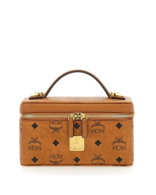 MCM Brown Rockstar Vanity Case