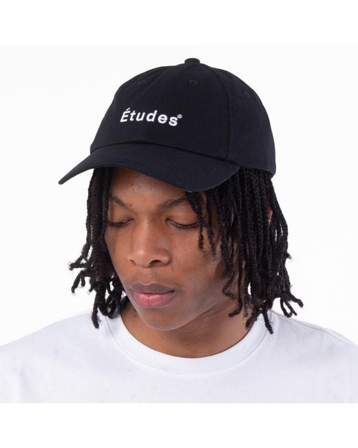 Etudes Studio Black Booster Logo Baseball Cap for men
