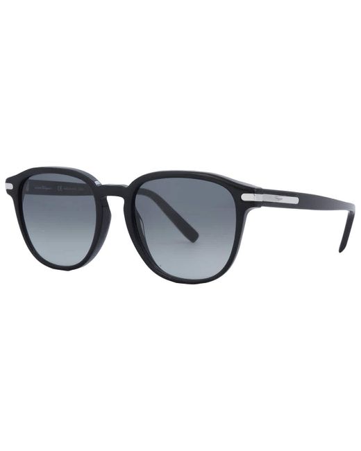 Ferragamo Gray Gradient Square Sunglasses Sf993s 001 53 for men