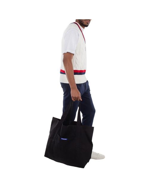A_COLD_WALL* Black Unit Cotton Twill Tote Bag for men