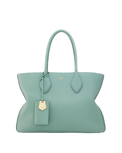 Ferragamo Green Star Shaped Large Leather Tote Bag