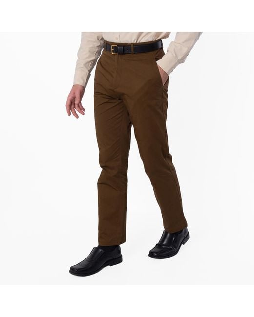 Burberry Brown Ekd Embroidered Cotton Chinos, Brand Size 50 (Waist for men