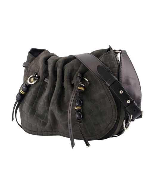 Isabel Marant Black Bolton Crossbody Bag