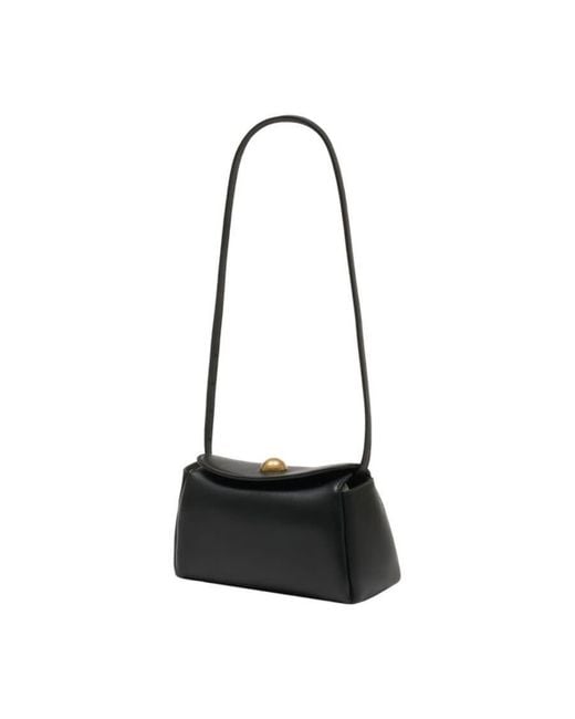 AMI Black Mini Carrousel Shoulder Bag