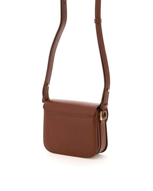 A.P.C. Brown Grace Mini Shoulder Bag