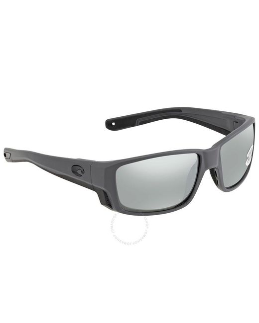 Costa Del Mar Gray Cta Del Mar Tuna Alley Pro Grey Silver Mirror Polarized Glass Sunglasses  910509 60 for men
