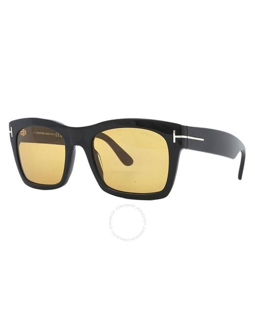 Tom Ford Brown Nico Amber Square Sunglasses Ft1062 01e 56 for men