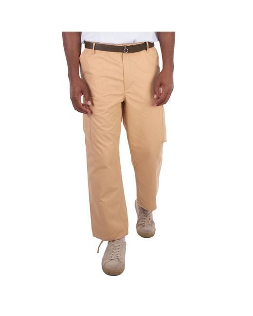 KENZO Natural Straight-Leg Cargo Pants for men