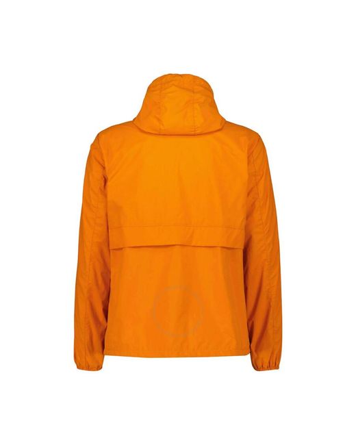 Save The Duck Orange Jex Hooded Waterproof Jacket for men