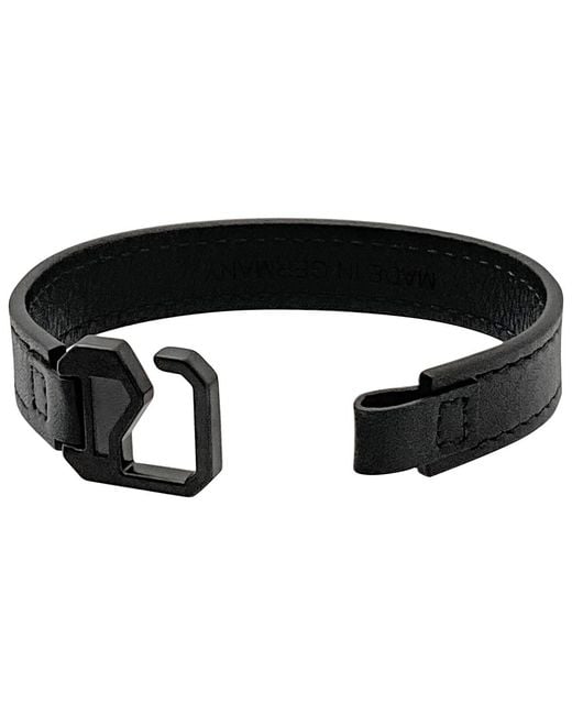 Montblanc Black Extreme Leather Bracelet for men