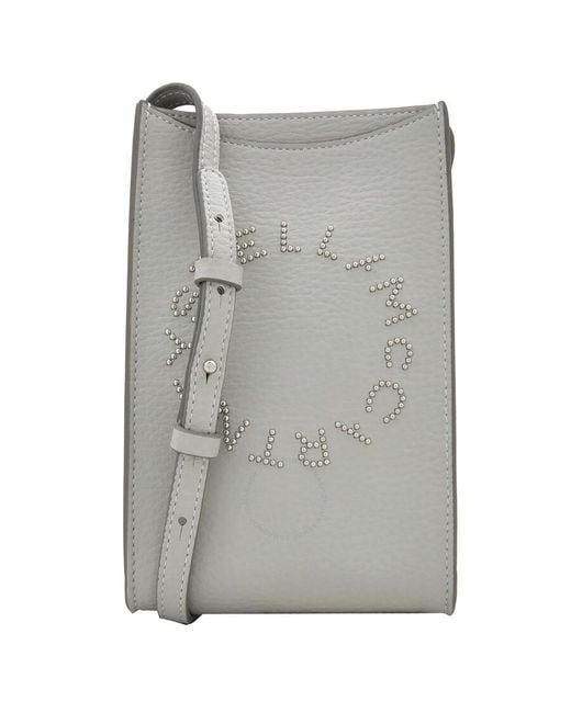 Stella McCartney Gray Alter Mat Logo Crossbody Phone Pouch