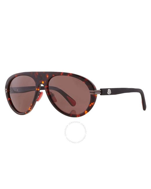 Moncler Red Pilot Sunglasses Ml0240 52e 57 in Brown for Men | Lyst UK 