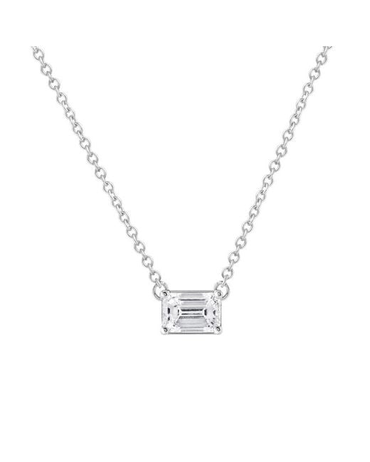 Brilliant Diamond Metallic 14Kt 0.65 Carat Lab Grown Diamond Pendant Necklace For