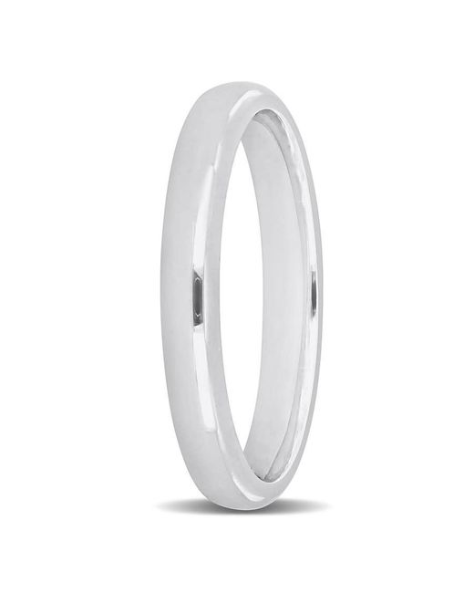 Amour White 2.5Mm Comfort Fit Wedding Band