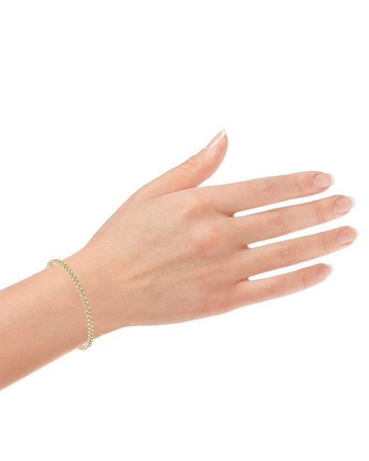 Brilliant Diamond Metallic 14Kt 5.00 Cttw Lab Grown Diamond Tennis Braceletfor for men
