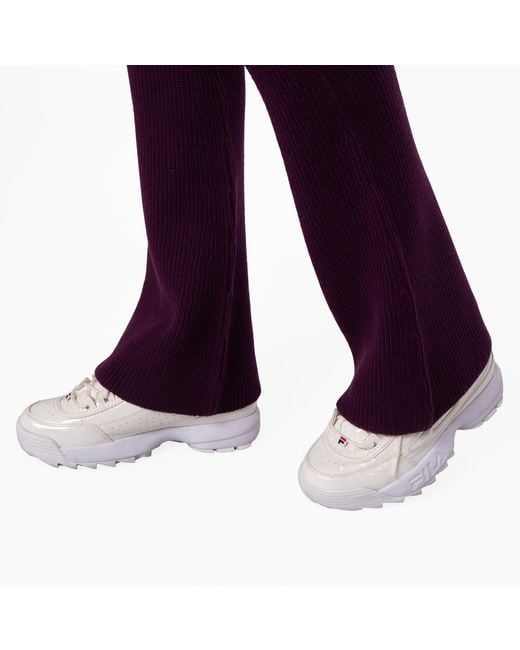 Bally Purple Orchid Wool Flared Trousers