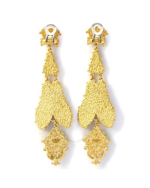 Burberry Metallic Resin And Gold-plated Regal Butterly Drop Earrings