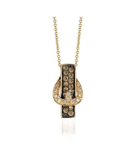 Le Vian Metallic Ladies Belt Buckle Necklaces Set