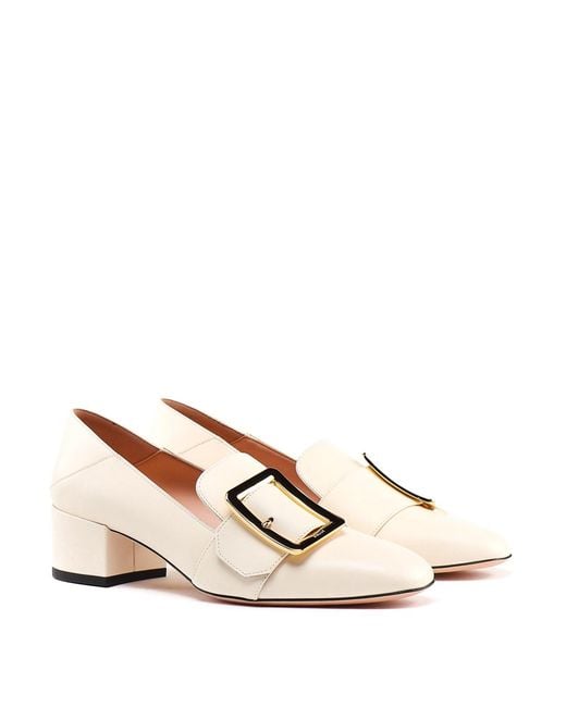 Bally Natural Janelle 40 Leather Pumps, Brand Size 36 Us