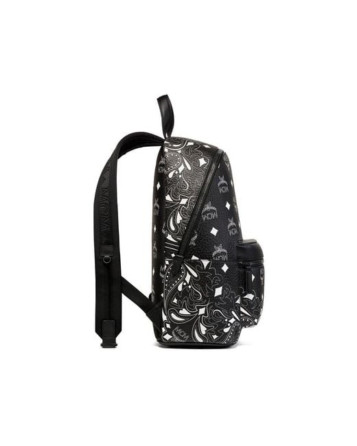 MCM Black Stark Bandana Vi Mini Backpack
