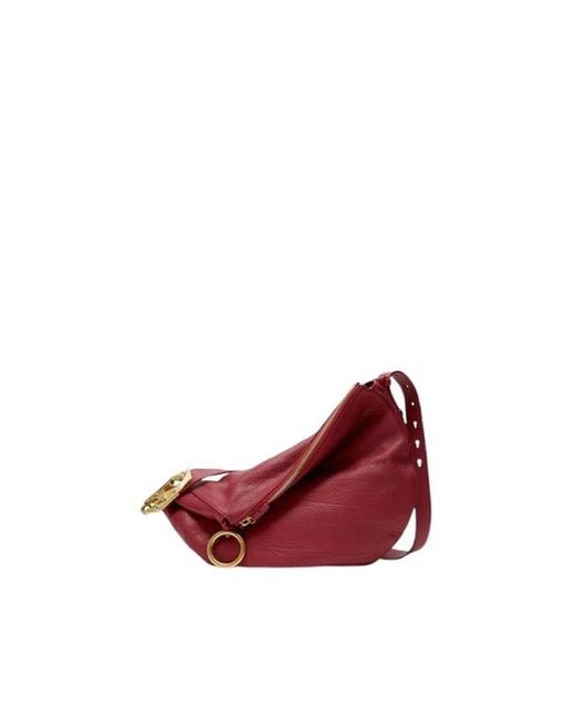 Burberry Red Ruby Medium Knight Bag