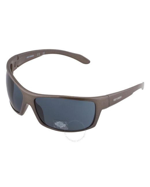 Harley Davidson Blue Smoke Wrap Sunglasses Hd0140v 20b 70 for men
