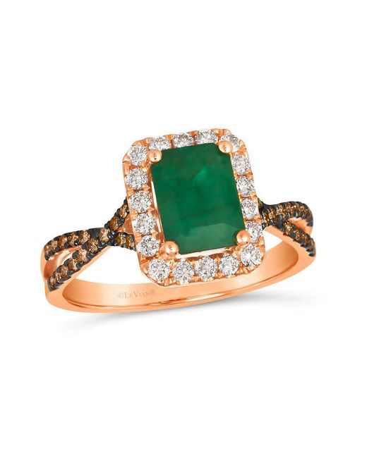 Le Vian Green Ladies Costa Smeralda Emerald Rings Set