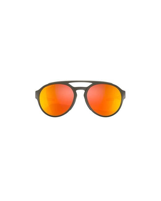 Oakley Red Forager Polarized Prizm Ruby Aviator Mens Sunglasses  942107 58 for men