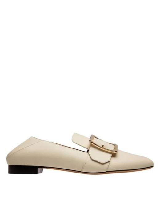 Bally Natural Janelle Calf Leather Slippers, Brand Size 35. Us