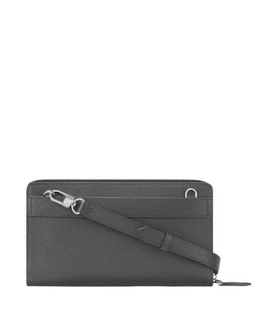 Montblanc Black Sartorial Zipped Leather Bag