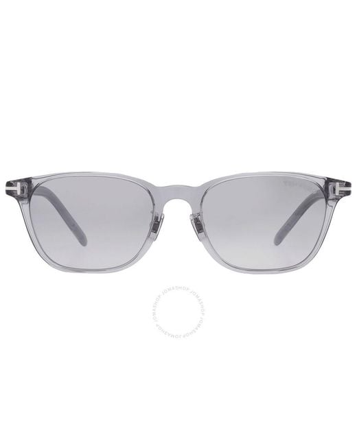 Tom Ford Gray Smoke Mirror Square Sunglasses Ft1040-d 20c 52 for men