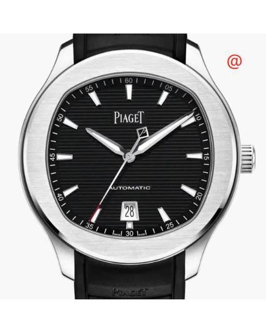 Piaget Metallic Polo Automatic Black Dial Watch for men