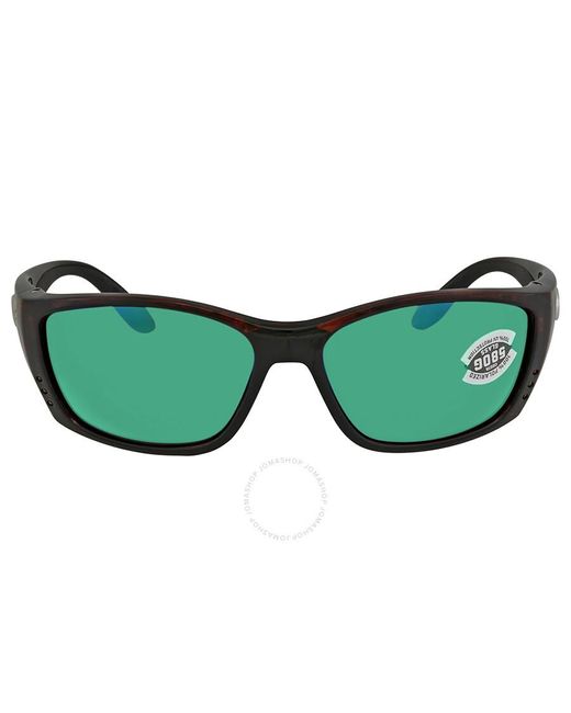Costa Del Mar Fisch Green Mirror Polarized Glass Sunglasses Fs 10 Ogmglp 64 for men