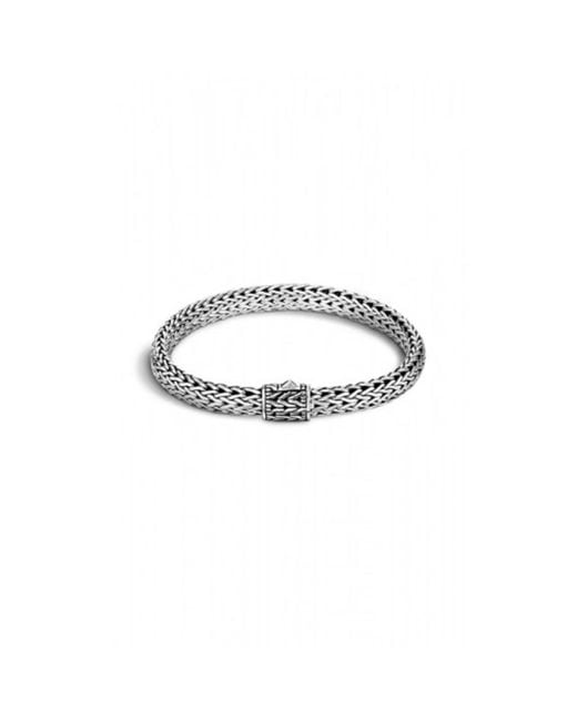 John Hardy White Classic Chain Sterling Bracelet