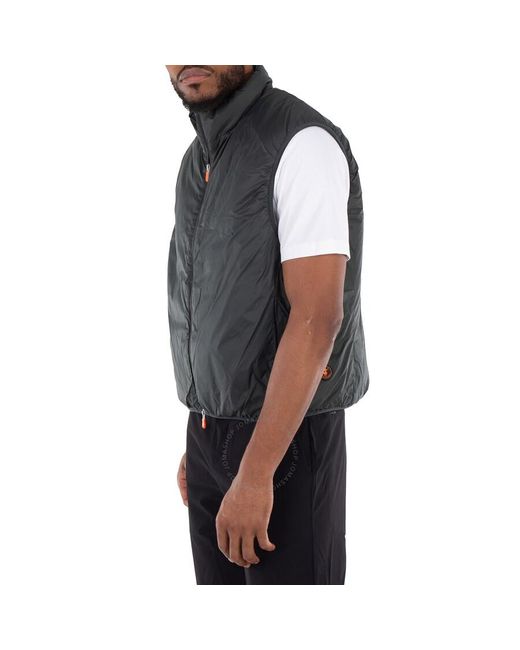Save The Duck Gray Stelis Zip Up Vest for men