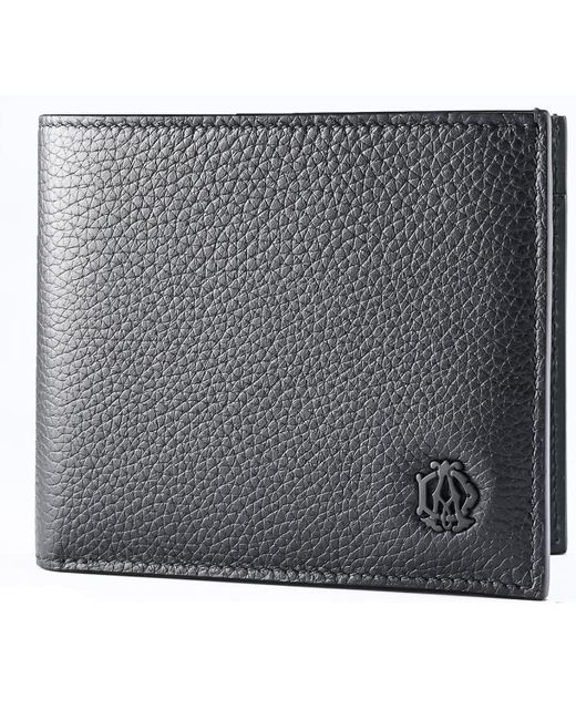 Dunhill Black Burlington 4Cc Coin Purse Billfold Wallet for men