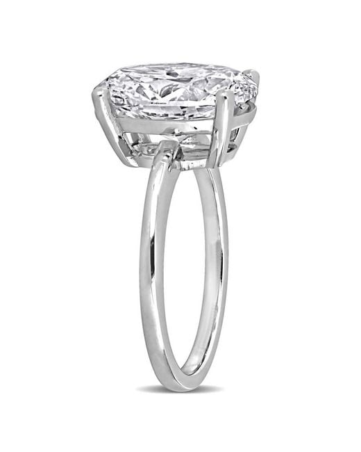 Created Forever Metallic 4 1/6Ct Tw Oval Lab-Grown Diamond Solitaire Engagement Ring for men