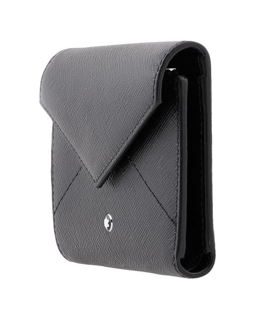 Montblanc Black Sartorial Leather Trio Wallet for men