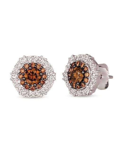 Le Vian White Ladies Platinum Collection Earrings Set