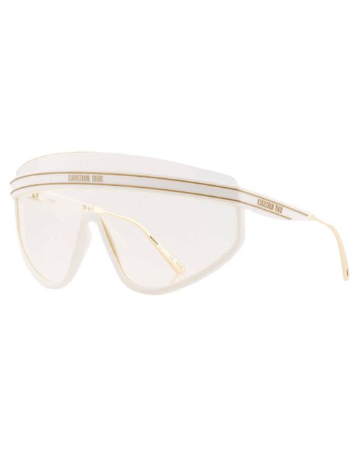 Dior White Clear Shield Sunglasses Club M2u Cd40079u 25c 00