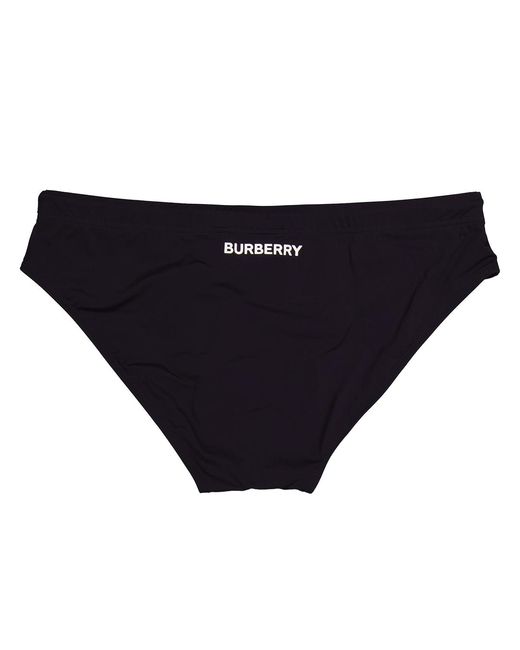 Burberry Black Grayes Logo Print Swim Briefs for men