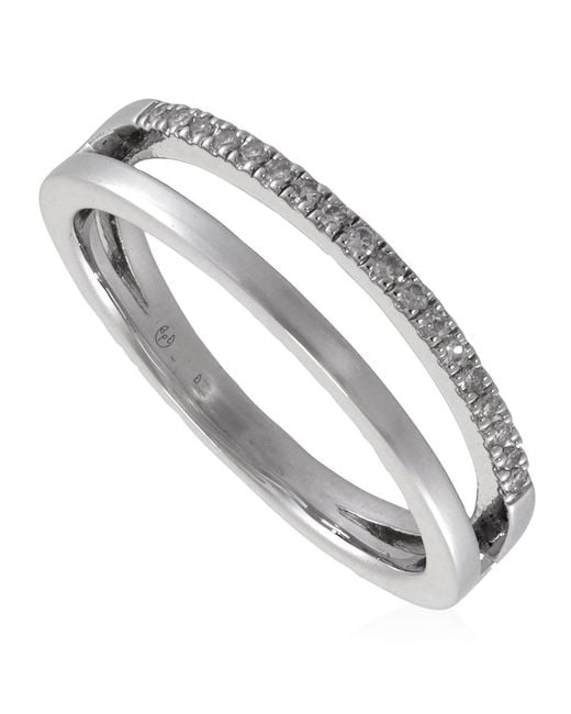Diamanti Per Tutti Metallic Duo Diamond Embellished Ring for men