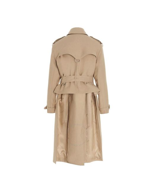 Burberry Natural Soft Fawn Tech Fabric Trench Coat