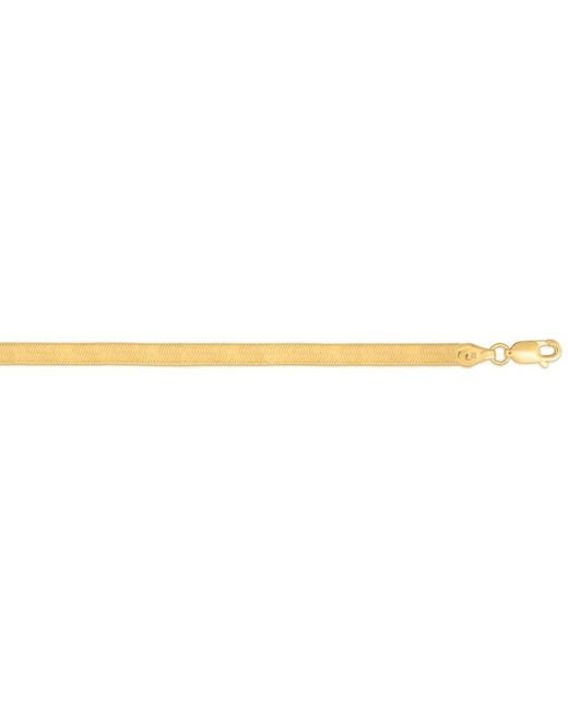 Kylie Harper Metallic Ladies 14K 4.6Mm Imperial Herringbone Chain Necklace