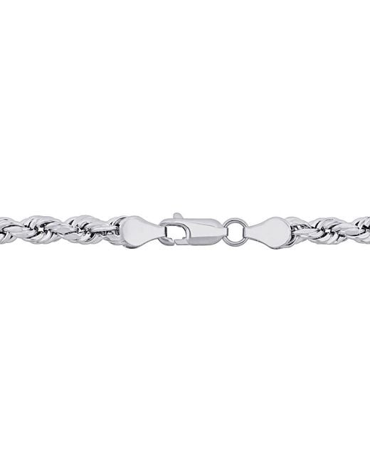 Amour Metallic 18 Inch Rope Chain Necklace for men