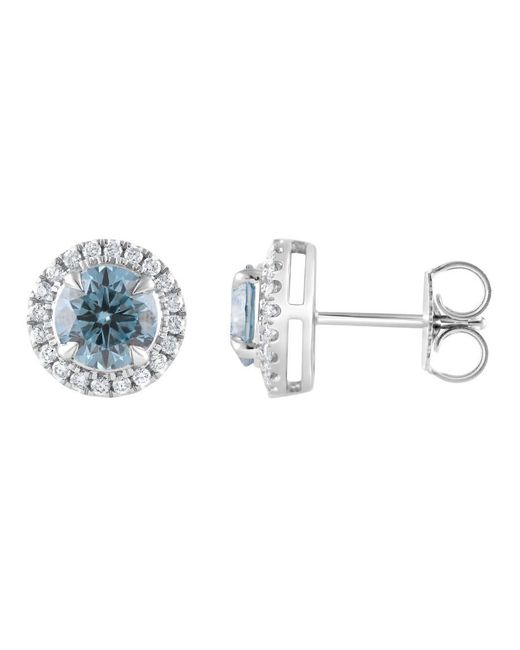 Brilliant Diamond Metallic 14Kt 2.25 Carat Lab Grown Diamond Stud Earrings For for men
