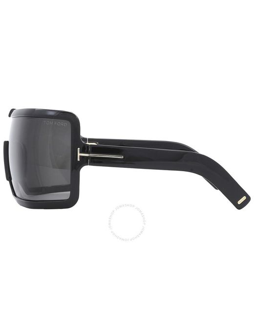Tom Ford Gray Parker Smoke Shield Sunglasses Ft1118 01a 00